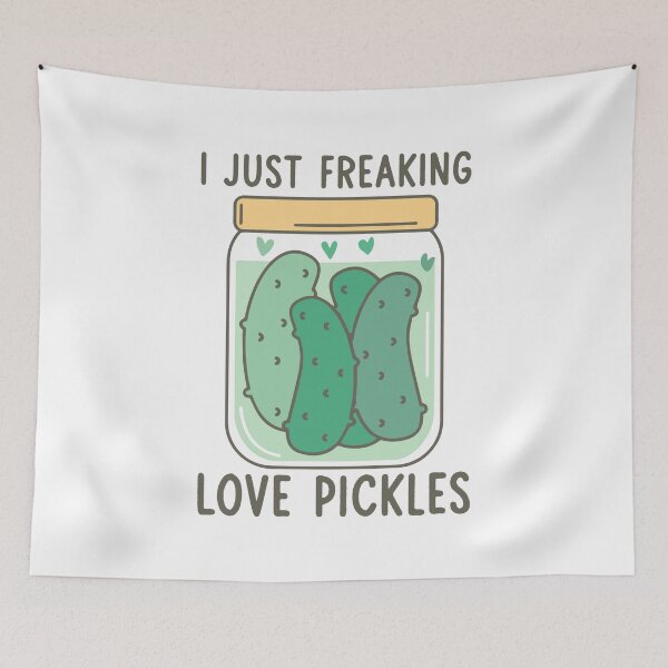 Item preview, I Just Freaking Love Pickles - Charcuterie Patty Pickle Addict Gherkin Lover Addicted Foodie Food Crave Saying Quote designed and sold by TalentGenius.