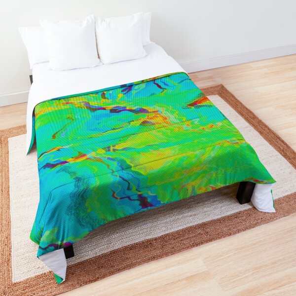 Blue And Green Comforters  Redbubble