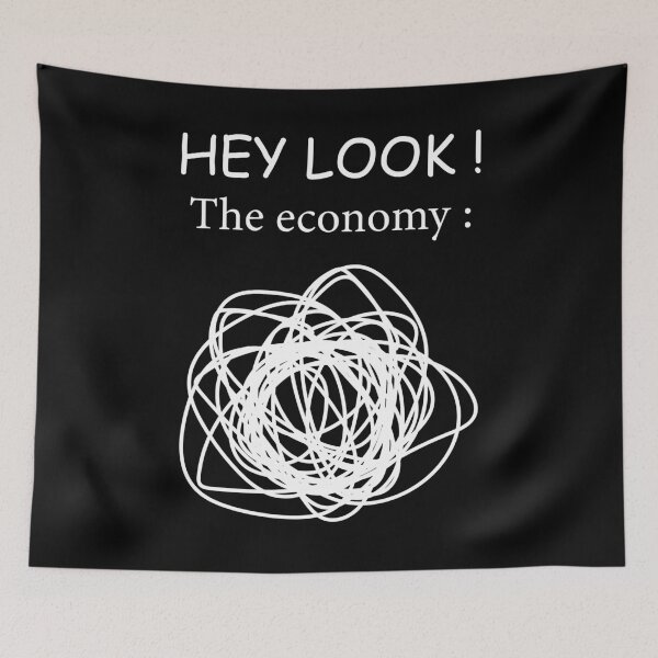Item preview, Hey Look ! The economy -White  designed and sold by WilliamsGFX.