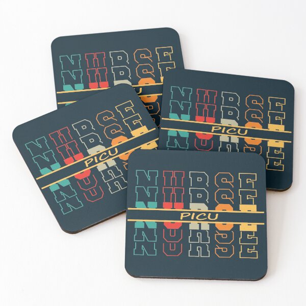 Item preview, PICU Nurse Vintage Stacked Letter Rainbow designed and sold by DebbisPalette.