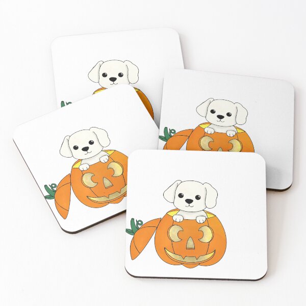 Item preview, Pumpkin puppy - ghost white designed and sold by rindifferent.