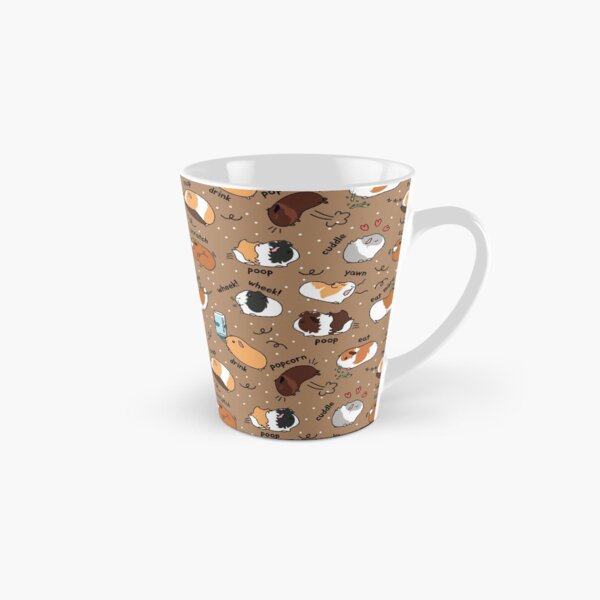 Item preview, Guinea Pig Daily To-Do List - Brown Background designed and sold by Lulupainting.