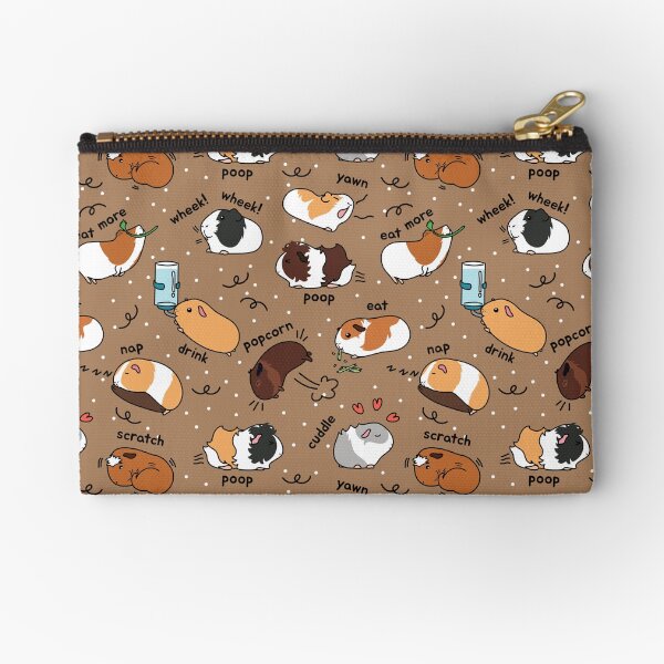 Item preview, Guinea Pig Daily To-Do List - Brown Background designed and sold by Lulupainting.