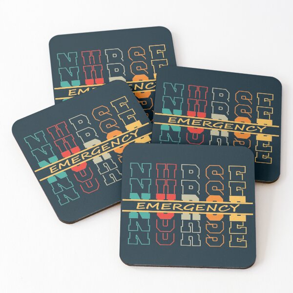 Item preview,  Emergency Nurse Vintage Stacked Letter Rainbow designed and sold by DebbisPalette.