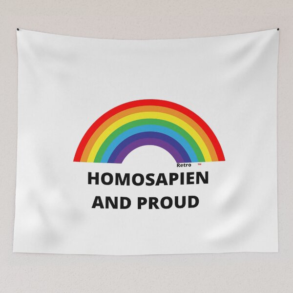 Item preview, Homosapien and proud (available white and black) designed and sold by Hampshire Historica.