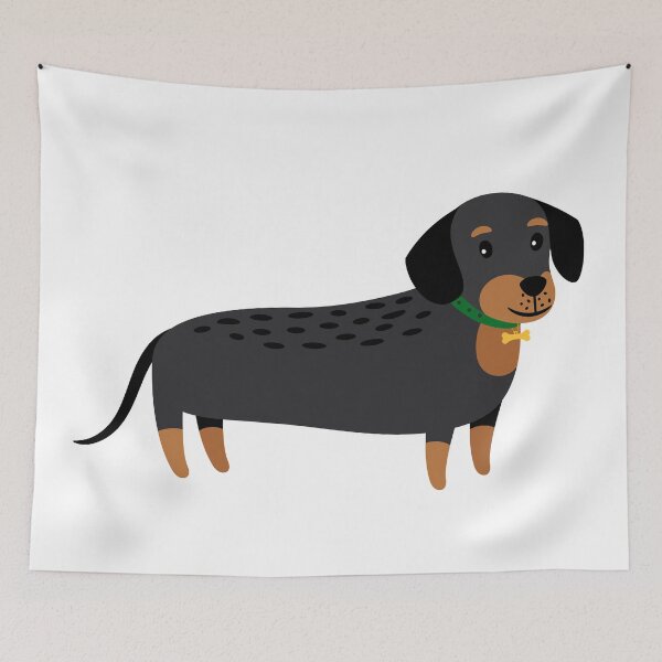Item preview, black dachshund designed and sold by Emil1993.