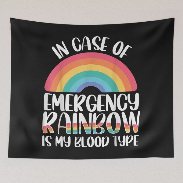 Item preview, In Case of Emergency Rainbow is my Blood Type LGBT designed and sold by angelabeulah.
