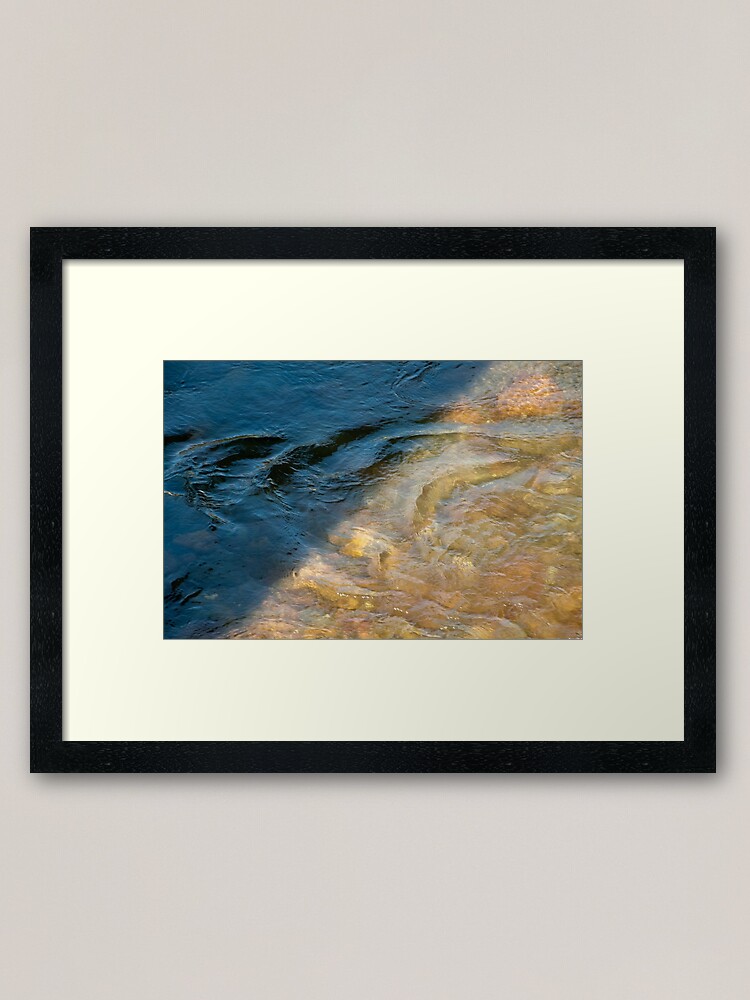 Alternate view of Sun and Shadow, Talvera River, Bolzano/Bozen, Italy Framed Art Print
