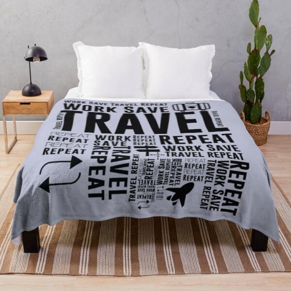 Item preview, Work Save Travel Repeat Adventure Traveling designed and sold by ForgottenDrea.