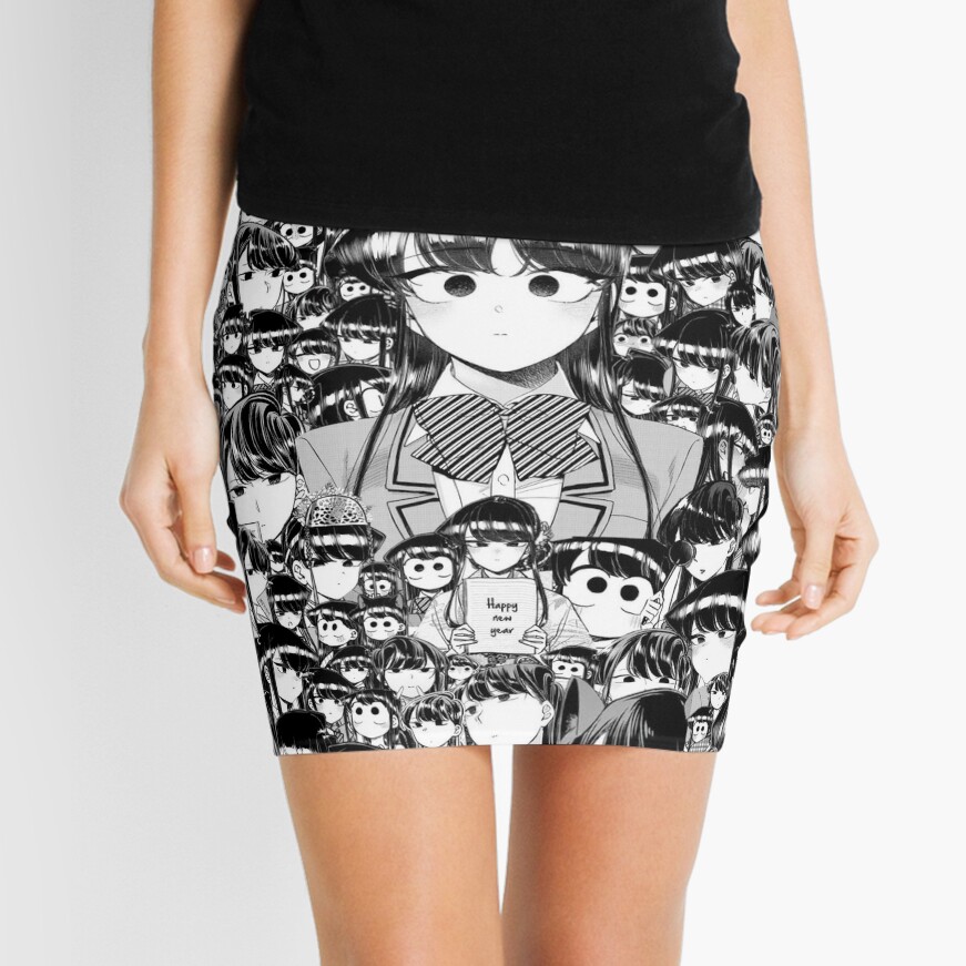 Komi Shouko Cat Face - Komi-san wa, Comyushou desu. Mini Skirt for Sale by  WaboBabo