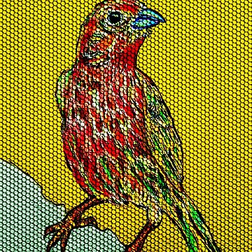 Artwork thumbnail, Cute Bird Dot Art by Vk91art