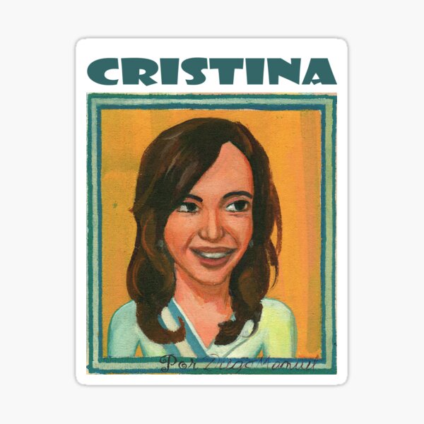 “Cristina Kirchner " Sticker for Sale by diegomanuel | Redbubble
