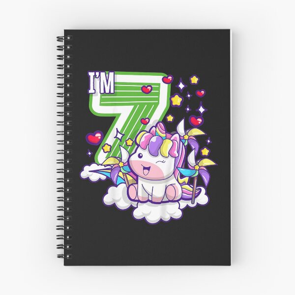 Item preview, Kids Girls Im 7 Kawaii Unicorn Birthday Party Gifts designed and sold by angelabeulah.
