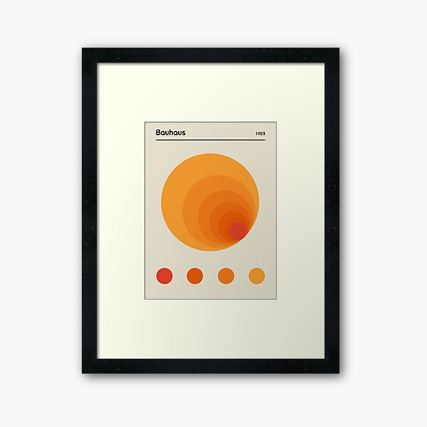 Item preview, Bauhaus Orange Colours Tunnel Exhibition Poster designed and sold by Tekhiro.
