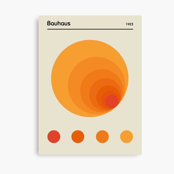 Item preview, Bauhaus Orange Colours Tunnel Exhibition Poster designed and sold by Tekhiro.