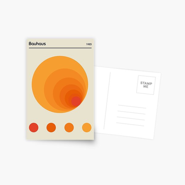 Item preview, Bauhaus Orange Colours Tunnel Exhibition Poster designed and sold by Tekhiro.