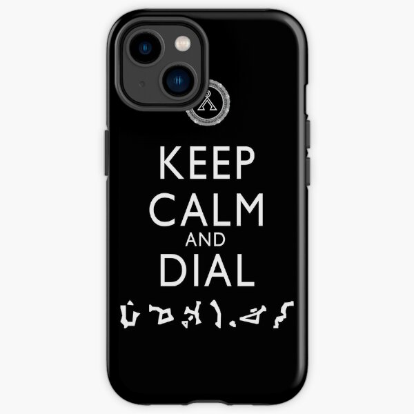 Keep Calm and Dial Earth (white) iPhone Tough Case