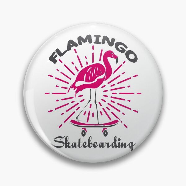 Item preview, Flamingo Skateboarding designed and sold by AmethystMurad.