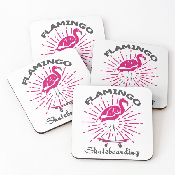 Item preview, Flamingo Skateboarding designed and sold by AmethystMurad.