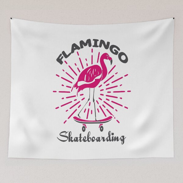 Item preview, Flamingo Skateboarding designed and sold by AmethystMurad.