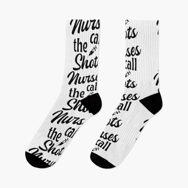 Item preview, nurses call the shots - nurse gift/present (black) #1 designed and sold by PickaSticka.