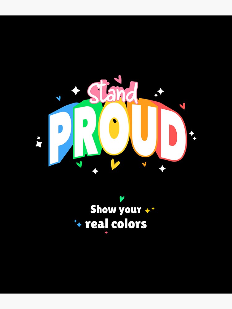 "stand proud" Sticker by rochdi10style Redbubble
