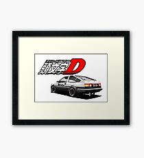 Initial D - AE89 trueno Framed Print