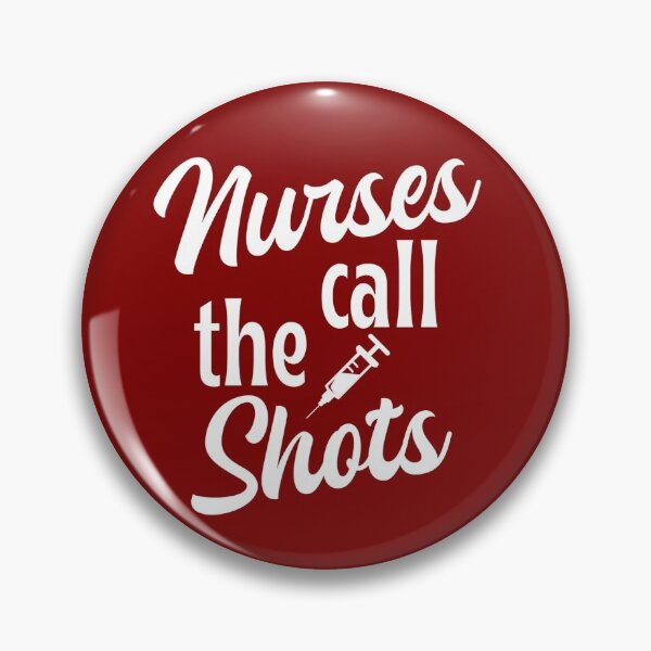 Item preview, Nurses call the shots - nurse gift/present (black) #1 designed and sold by PickaSticka.