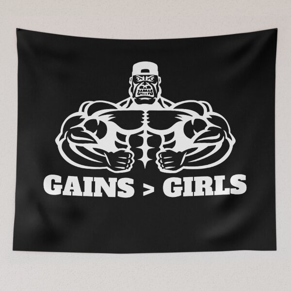 Item preview, Don't Let Distraction Come Your Way - Gains Is More Important Then Girls - Bodybuilder  designed and sold by mewsis.