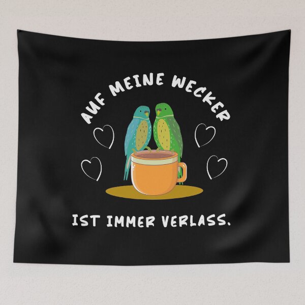 Item preview, Budgies, coffee on the alarm clock is reliable. designed and sold by Bodino.