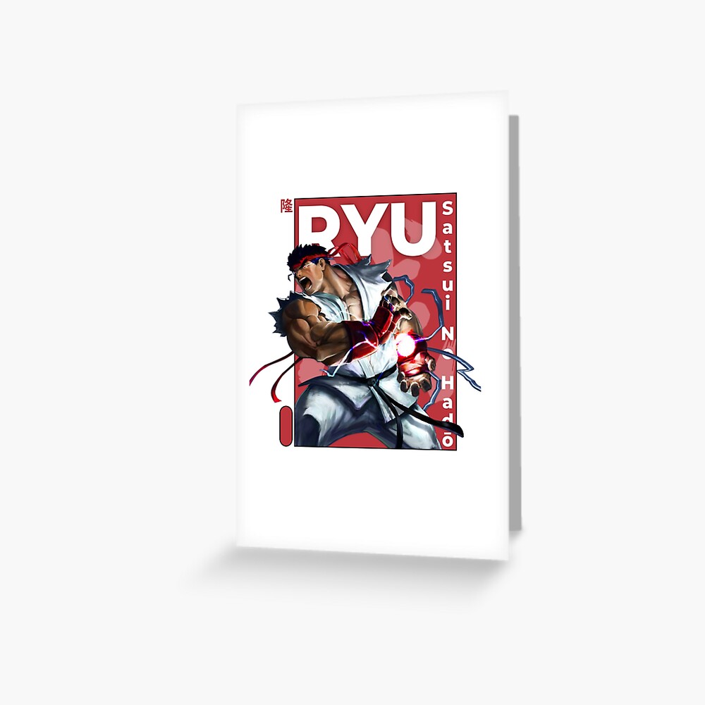 street fighter ryu fan art by me  Greeting Card for Sale by KIRART