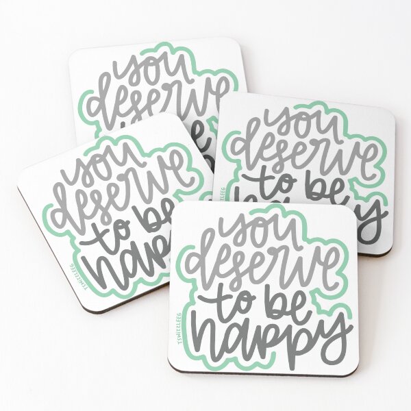 Item preview, You Deserve To Be Happy - Gray / Mint designed and sold by TswizzleEG.