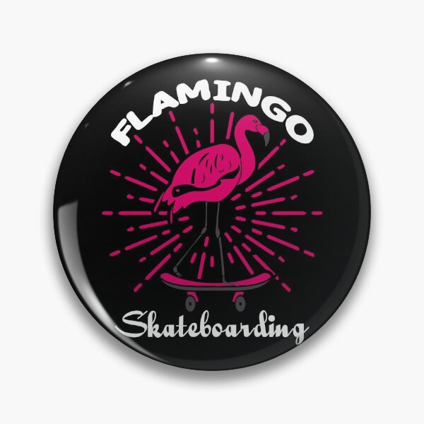 Item preview, Flamingo Skateboarding designed and sold by AmethystMurad.