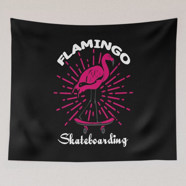 Item preview, Flamingo Skateboarding designed and sold by AmethystMurad.