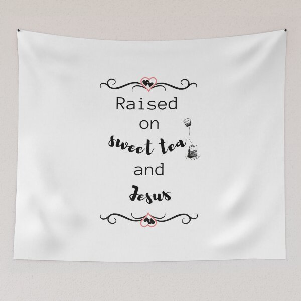 Item preview, Raised on sweet tea and Jesus T-shirt designed and sold by fadouades.