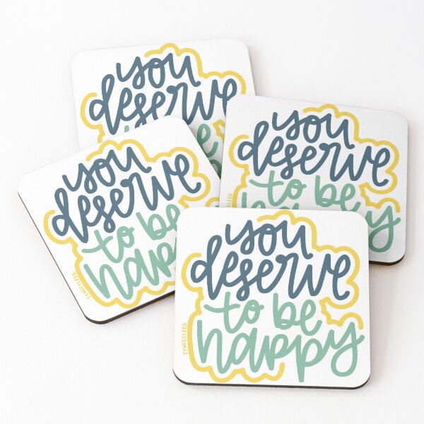 Item preview, You Deserve To Be Happy - Blue / Mustard designed and sold by TswizzleEG.