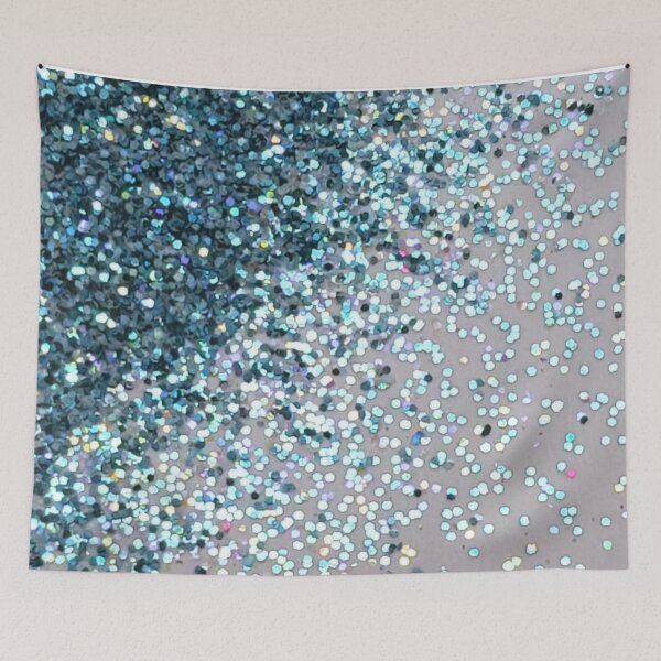 Item preview, Blue Sparkles on Grey Background  designed and sold by aartidote.
