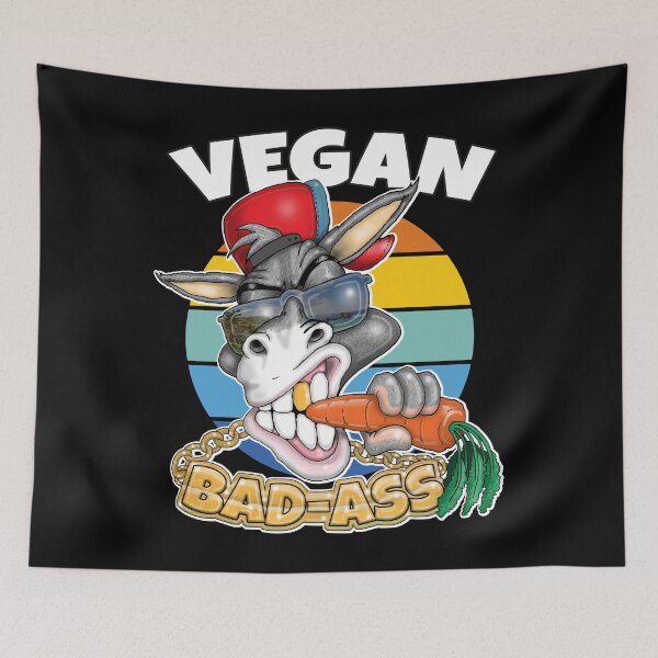Item preview, Vegan Badass Funny Ethical Vegan Food designed and sold by Status71.