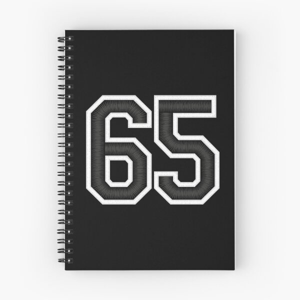 Item preview, 65 Black Jersey Sports Number sixty-five Football 65 designed and sold by elhefe.