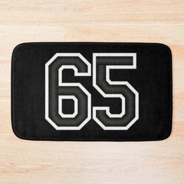 Item preview, 65 Black Jersey Sports Number sixty-five Football 65 designed and sold by elhefe.