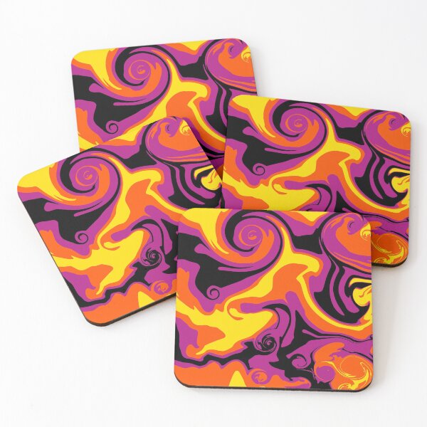 Item preview, Spill in Orange, Black, Pink and Yellow designed and sold by LAEC-Shop.