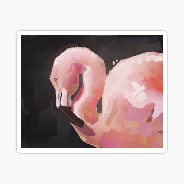 Pink Flamingo Sticker