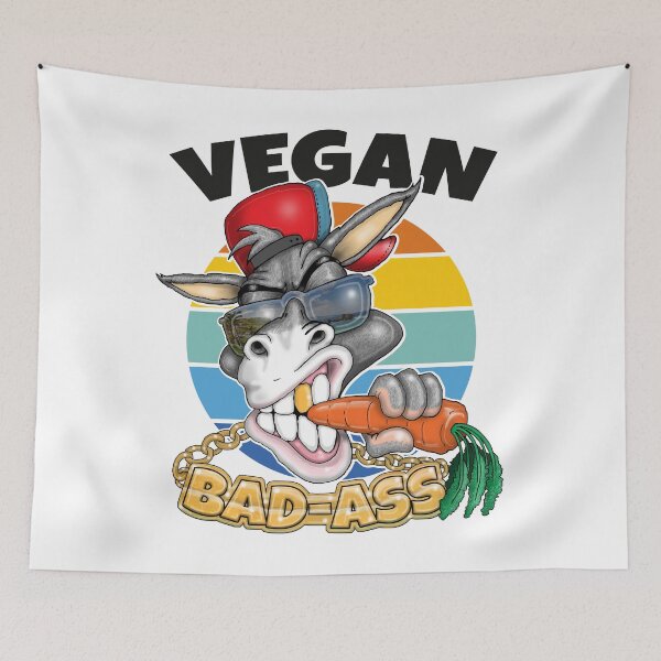 Item preview, Vegan Badass Funny Ethical Vegan Food designed and sold by Status71.