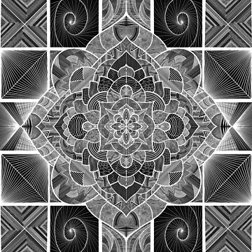 Artwork thumbnail, Quadraflor (White) by ThatsJustJilly
