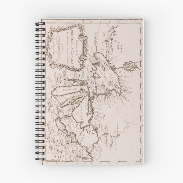 Item preview, Vintage Map of The Great Lakes (1757) designed and sold by BravuraMedia.