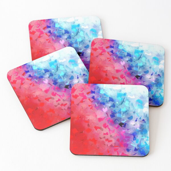 Item preview, Abstract red and blue print. designed and sold by UVI-CA.