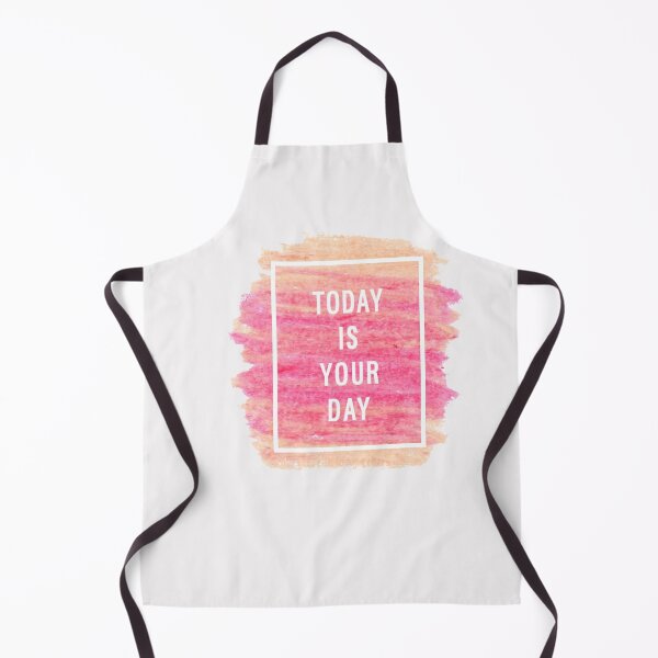 Item preview, Motivational Abstract Design - Today is Your Day- Today White Hand Written with Orange Pink Red Crayon Colored Background designed and sold by WearWolfDesigns.