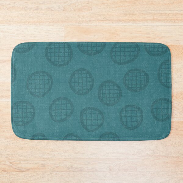 Item preview, DP261-7 Modern checkered circles in teal designed and sold by DuckyRubin.