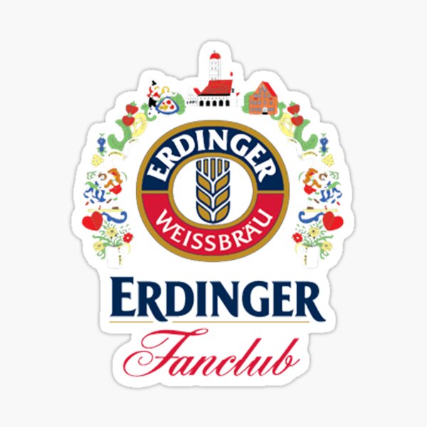 Vista previa del artículo con la obra «Teguk Kesegaran Erdinger Erdinger Beer Camiseta con logo original Pegatina Máscara Almohada Best Seller», diseñado y vendido por J Electro  AI Art.
