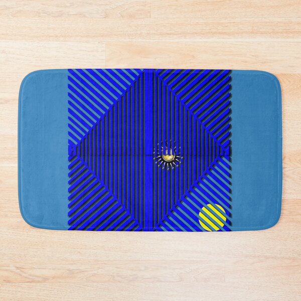 Item preview, Corona, grid, (365) (blue, yellow,) decorative, digital, colorful, abstract, designed and sold by Paszkan.